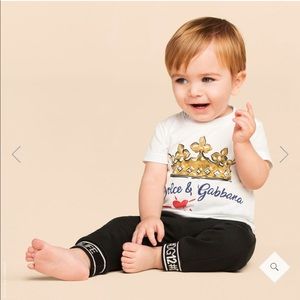 Dolce & Gabbana Shirts & Tops - Dolce & Gabbana baby boys white cotton t-shirt Dolce & Gabbana Shirts & Tops - Dolce & Gabbana baby boys white cotton t-shirt